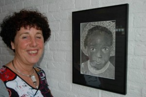 172 Afrikaans meisje getekend 2009  DSC_0010 afrika web (Small)